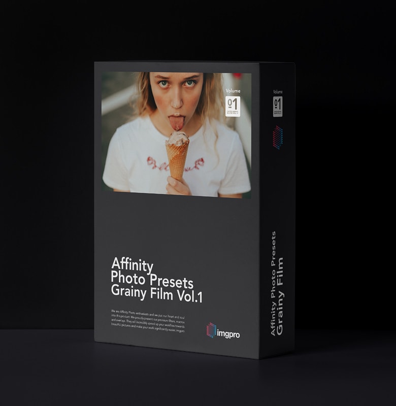 Affinity Photo Presets Grainy Film Presets Vol.1 Affinity Photo Presets product image of Softwarebox