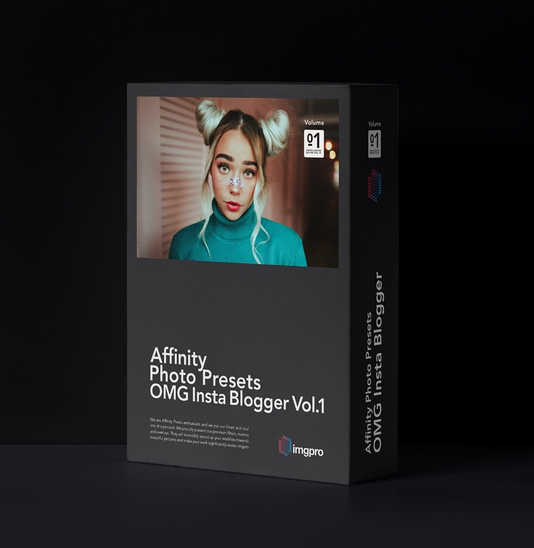 Affinity Photo Presets OMG Insta Blogger Presets Vol.1 Affinity Photo Presets product image of Softwarebox